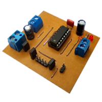 como fazer um controle remoto muito simples, imagem da placa de circuito impresso do controle